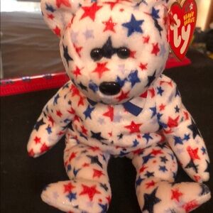 Ty Beanie Babies Star-Patterned Bear